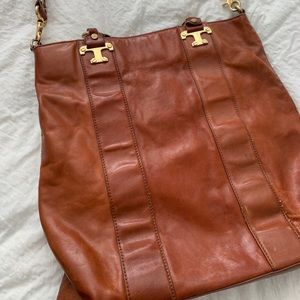 Tory Burch leather oversized tote crossbody